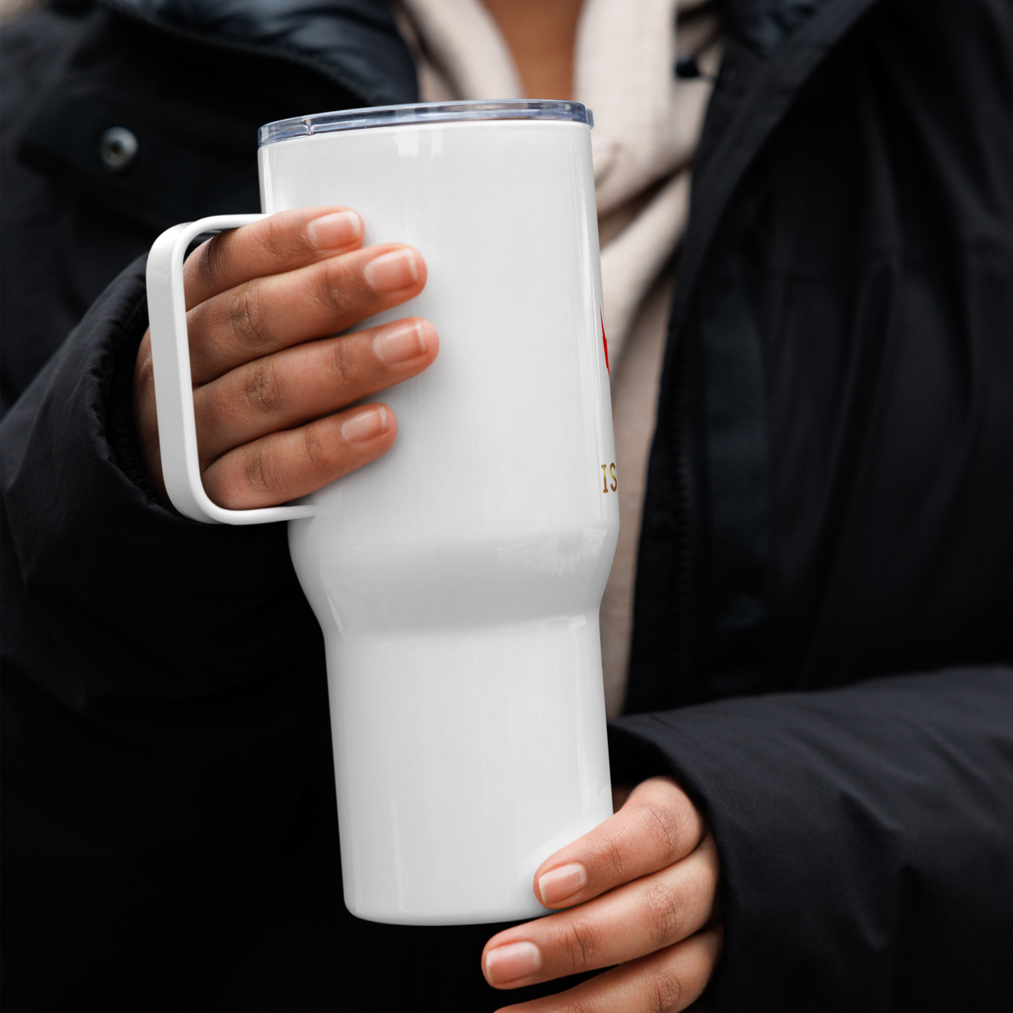 Islandrich Travel mug with a handle