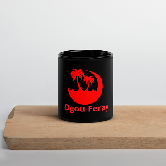 Ogou Feray Black Glossy Mug