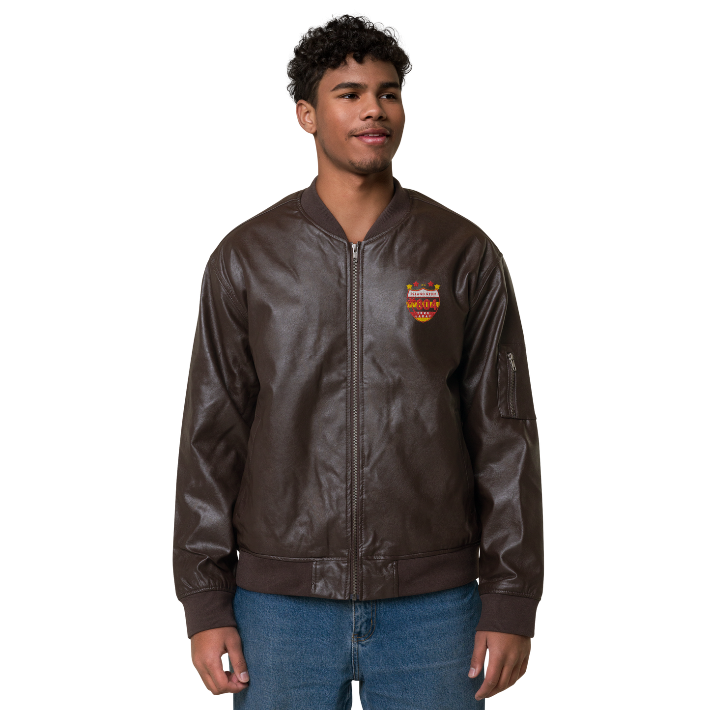 Leather Bomber Jacket IRN