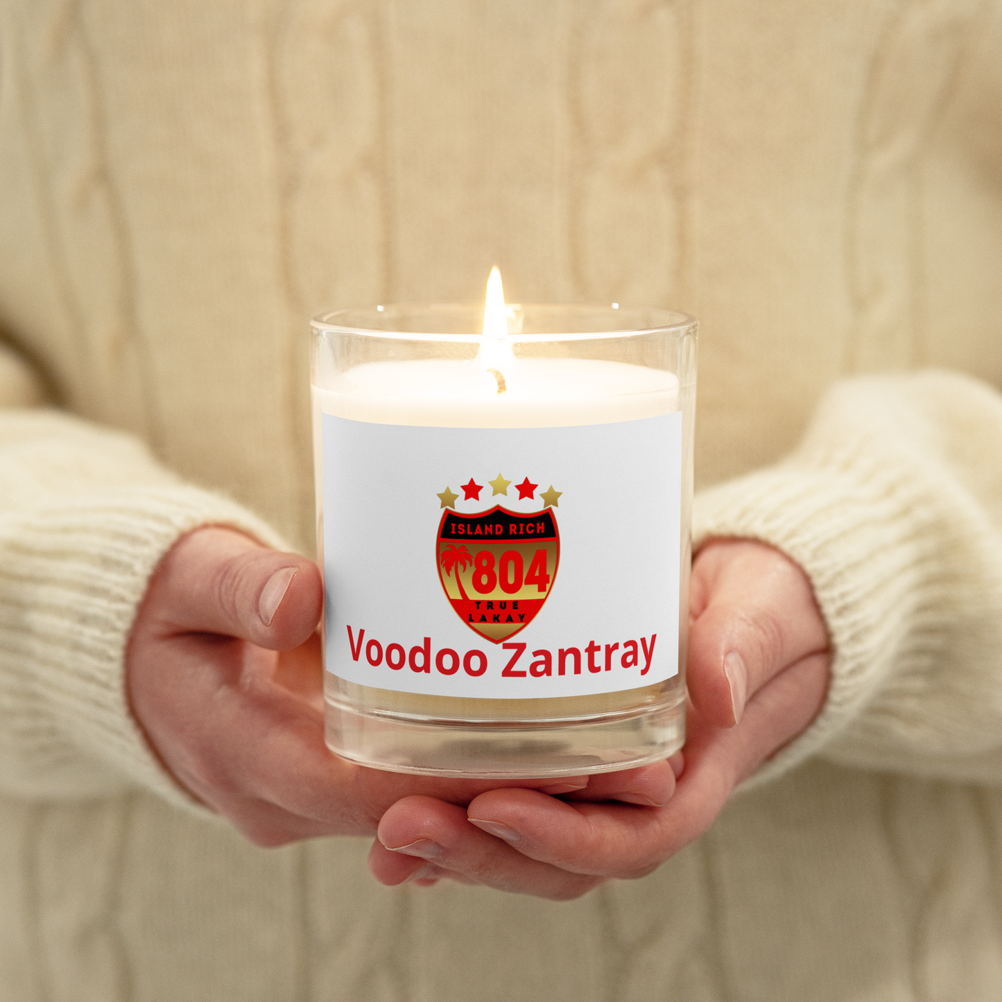 Voodoo Z Glass jar soy wax candle