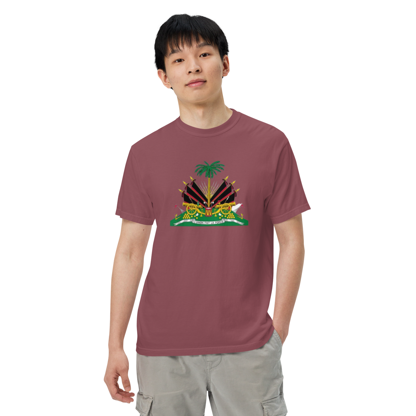 Men’s garment-dyed heavyweight t-shirt island rich