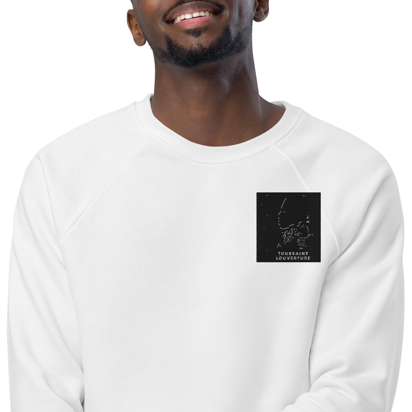 Toussaint Unisex organic raglan sweatshirt